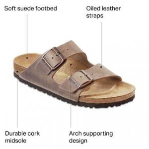 Кожаные сандалии Arizona женские Birkenstock, цвет Tobacco Oiled Leather