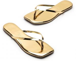 Сандалии TKEES Square Toe Lily Mirror, золотой