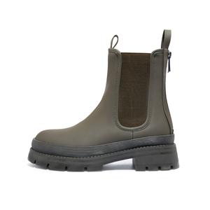 HARSON Зеленые короткие женские челси, цвет Green