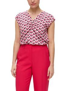 Футболка с принтом s.Oliver BLACK LABEL, розовый