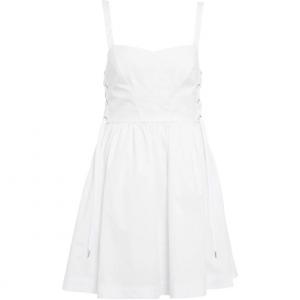 Мини-платье со шнуровкой сбоку PINKO, белый