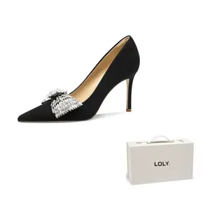 LOLY Стройные каблуки на высоком каблуке женские черные - Black Starlight Fantasy 8 см, цвет Black Starlight Fantasy 8CM