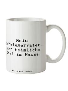 Кружка "Тесть-босс" с белой надписью Mr. & Mrs. Panda