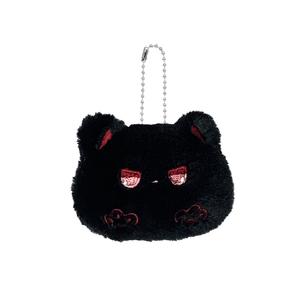 Забавный очаровательный брелок с котенком, милая кукла плюшевый кулон высотой 5см A little tide to play, красный