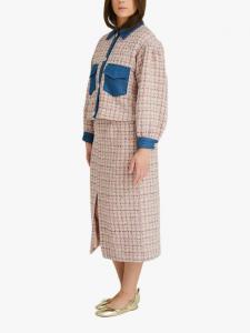 Коко клетчатая юбка A-VIEW, Pink/Multi