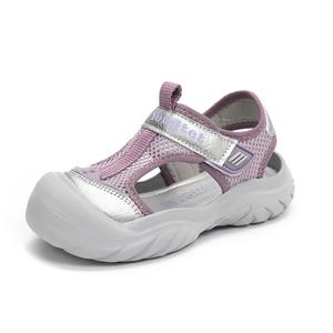 Детские сандалии с низким верхом, нескользящие, износостойкие, дышащие SHIBU, фиолетовый