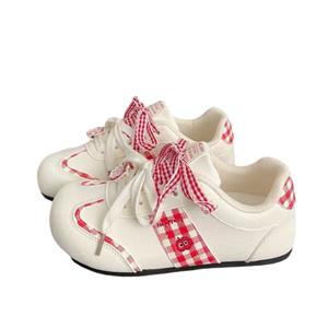 Износостойкие низкие повседневные туфли, увеличивающие рост, для женщин GULIA, German Army Trainers Beige Red