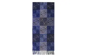 LOEWE Вязаный шарф женский синий, Blue
