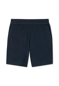 Пижамные штаны короткие Mix & Relax из органического хлопка SCHIESSER, темно-синий