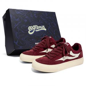 OUGLEMEN Кроссовки Red Snake Welcoming Spring Collection, противоскользящие и износостойкие, легкие, низкие, для скейтбординга, мужские