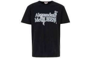 Футболка с принтом логотипа Alexander McQueen, черный