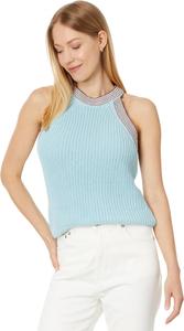 Свитер Madewell Ribbed Cutaway Sweater Tank, Blue Heron