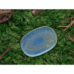 Сервировочная тарелка Yuki с реактивной яркой цифровой печатью, каждый экземпляр уникален, овальная, 33 см Creatable, мультиколор