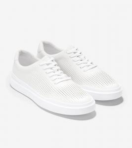 Мужские кроссовки Cole Haan GrandPrø Rally Laser Cut C31436 белого цвета RHS6586