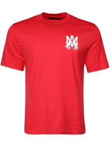 AMIRI футболка из хлопка с логотипом, красный