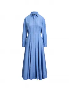 Миди-платье в тонкую полоску Polo Ralph Lauren, синий