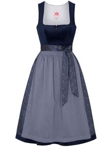 Широкая юбка в сборку SPIETH & WENSKY Glada, темно-синий