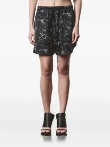 Шорты с мраморным принтом Thom Krom, черный