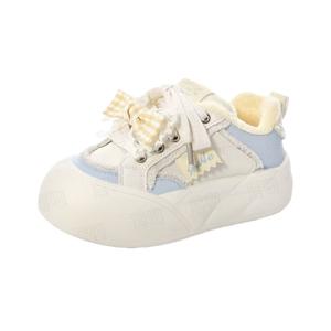 BINGO DUCK Женские скейтерские кросcовки Low Top с покрытием Желто-синие, цвет Yellow Blue