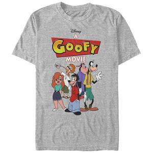 Мужская футболка с логотипом Disney's A Goofy Movie Group Shot, цвет Athletic Heather