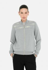 Толстовка LIU JO Zip-up sweatshirt, Grey\N/Grey