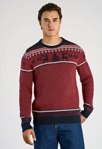 Жаккардовый праздничный свитер Lindbergh, Red