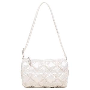 CARLYN Полиамидная мини-сумка через плечо женская жемчужно-белая, Pearl White