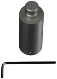 Удлинитель опоры Liedeco, (1 шт.), для карнизов Ø 20 мм Длина: 5 см, цвет aluminiumfarben