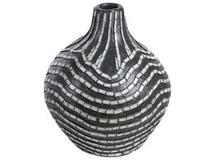 Декоративная ваза Beliani KUALU, черно-белый