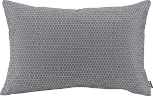 Х.ОК.К. Подушка декоративная "Miss Dots Pillow", с горошками, чехол на подушку с наполнителем, 1 шт H.O.C.K. 30х50 см, серый