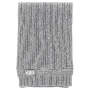 MIU MIU Шерстяной шарф женский серый, Gray