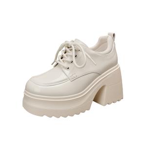 Повседневные однотонные туфли женские 9,5 см цвета экрю Forest Princess, Ecru