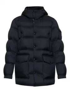 Пуховик Bretagne с капюшоном MONCLER, синий