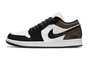 Jordan Air 1 Latte устойчивые к истиранию низкие баскетбольные кроссовки винтаж unisex black brown