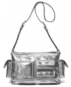 Сумка через плечо Dakota Medium Pocket Michael Kors, Silver