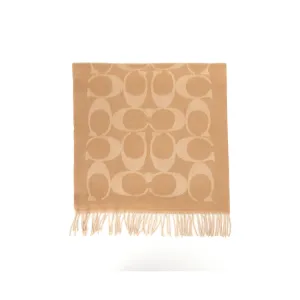 COACH Кашемировый шарф унисекс верблюжий, Camel