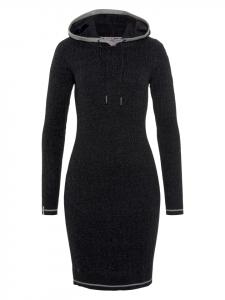 Kangaroos Черно-антрацитовое вязаное платье