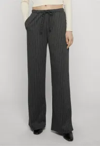 Брюки miel nw в тонкую полоску, широкие, для младшей возрастной группы Noisy May, Dark Grey Melange