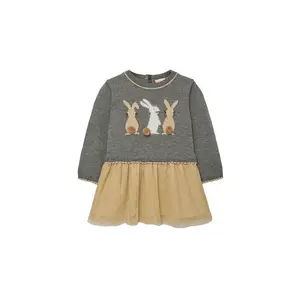 Платье Boboli Knitwear Combined, серый