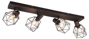 Потолочный точечный светильник MeineWunschleuchte Industrial 4-flammig Rost цвет rost