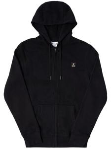 PELO FOUNDATION толстовка с капюшоном из мериносовой шерсти с нашивками в стиле бордер-колли, черный