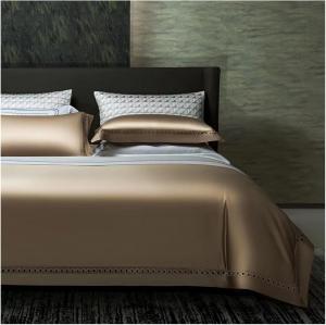 WQQ2878FFFFWAAAAA Комплект постельного белья сатин King хлопок длинноволокнистый дышащий двойная строчка Brown