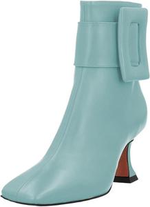 Женские ботильоны Pazzion с квадратным носком, боковыми молниями, ремешком с пряжкой, украшением, низкими каблуками и короткой длиной, удобные для работы в офисе, размеры US 4-16, Blue