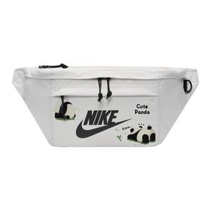 Nike Тканевая поясная сумка через плечо кроссбоди на плечо унисекс светло-бежевая, Panda