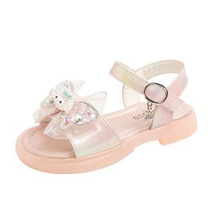 Детские сандалии с нескользящей подошвой и износостойким верхом RHOBESAM, розовый