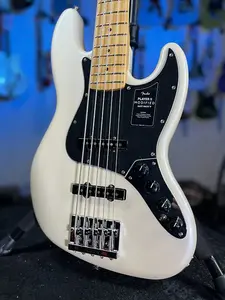 Fender Player II Modified Active Jazz Bass V - Olympic Pearl, гриф из клена, официальная сделка! 104 ПРОЙДЕНО PLEK!