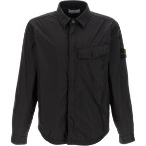 Куртка-толстовка на молнии с нашивкой компас STONE ISLAND, черный