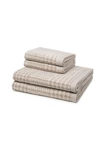 Набор полотенец MöVe Brooklyn, 6 штук, 100x50/150x80 см, кремовый / кашемир