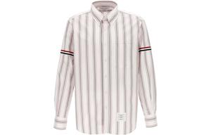 Полосатая Детализированная Рубашка на Пуговицах THOM BROWNE, Многоцветная