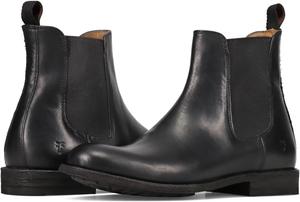 Мужские ботинки Frye Tyler Chelsea с гибкой конструкцией Блейк, эластичными боковыми панелями, удобной стелькой и полной кожаной подкладкой - высота голенища 15 см, черный